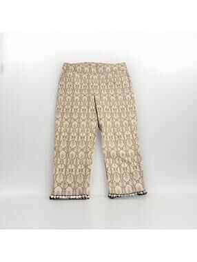 Chico's Capri Pants 1.5 Large Pull on Beach Summer US 10 Perfect Stretch(A3)